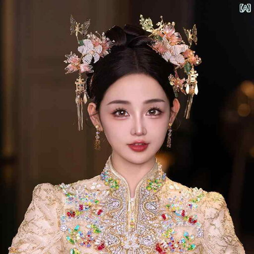 ブライダル ヘッドアクセサリー 結婚式 ウェディング パーティー 婦 花嫁 舞台 小道具 コスプレ ヘッド ドレス ヘア アクセサリー チャイナ風 花 ブライダル ヘッドアクセサリー 結婚式 ウェディング パーティー 婦 花嫁 舞台 小道具 コスプレ ヘッド ドレス ヘア アクセサリー チャイナ風 花