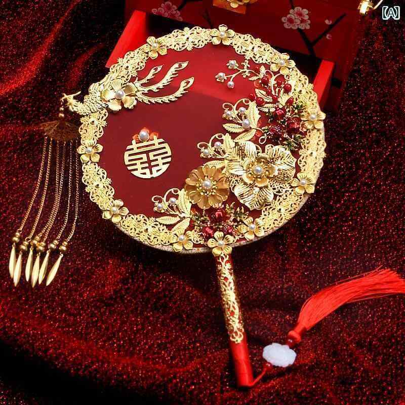 ブライダル ヘッドアクセサリー 結婚式 ウェディング パーティー 婦 花嫁 舞台 小道具 コスプレ 帽子 フェニックス クラウン ゴールド ゴールデン 中国 王...