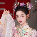 ブライダル ヘッドアクセサリー 結婚式 ウェディング パーティー 婦 花嫁 舞台 小道具 コスプレ 韓服 頭飾り 頭飾り ヘア アクセサリー タッセル 大気 フ...