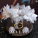 ブライダル ヘッドアクセサリー 結婚式 ウェディング パーティー 婦 花嫁 舞台 小道具 コスプレ フラッシュ フラワーウォーター ドロップ ペンダント クラウ...