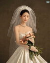 ブライダル ヘッドアクセサリー 結婚式 ウェディング パーティー 婦 花嫁 舞台 小道具 コスプレ 花 ふわふわ ベール フォレスト スーパー フェアリー 帽子 ポーズ 写真 メイン 帽子