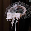 ブライダル ヘッドアクセサリー 結婚式 ウェディング パーティー 婦 花嫁 舞台 小道具 コスプレ スイート フォレスト リボン メッシュ フラワー ガーランド ヘア アクセサリー フェアリー 屋外 写真 アクセサリー