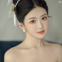ブライダル アクセサリー ウェディング パーティー 結婚式 花嫁 婦 小物 ヘッド 舞台 小道具 コスプレ 両面 パールイヤリング フェミニン ドレス イヤリング フロント サイズ リア サイズ イヤリング