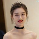 ブライダル ヘッドアクセサリー 結婚式 ウェディング パーティー 婦 花嫁 舞台 小道具 コスプレ ティアラ バロック レトロ ブラック クラウン レディース ...