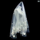 ブライダル アクセサリー 小物 ウェディング 結婚式 パーティー 婦 花嫁 舞台 小道具 コスプレ ドレス ベール スーパー フェアリー レースフラワー ベール フォト ベール