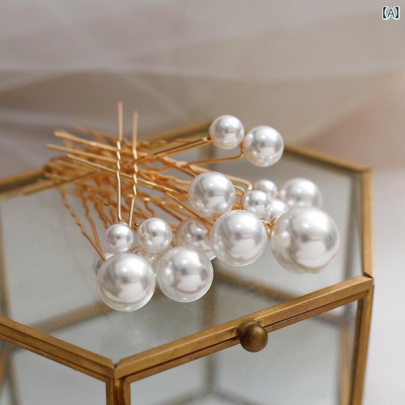 ブライダル アクセサリー 小物 ウェディング 結婚式 パーティー 婦 花嫁 舞台 小道具 コスプレ 美しい ガーゼ リボン ヘアピン クダメージレス アクセサリー ヘア アクセサリー