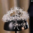花嫁 ウェディング ヘッド ドレス セット きらびやか カチューシャ ヘア アクセサリー 後頭部 ヘアピン 重厚 ウェディングフォト スタイリング