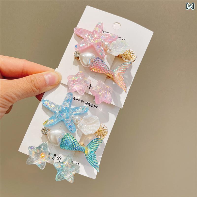 ヘアーアクセサリー 女子 キッズ 子供 女子 ヘア クリップ ヘッド バンド サイド クリップ ベビー ヘア..