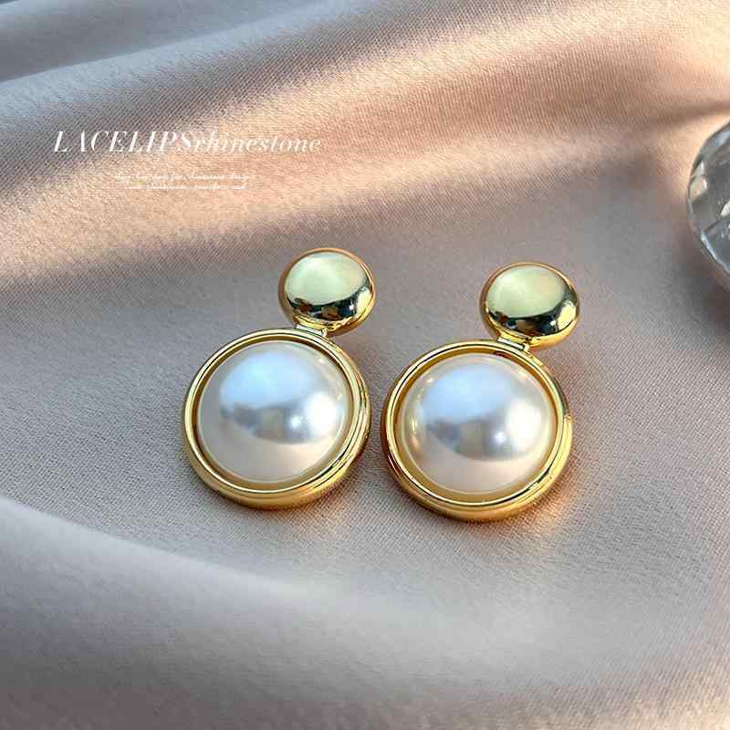 レディース アクセサリー 上品 華やか S925 シルバー 針 パールイヤリング フェミニン イヤリング