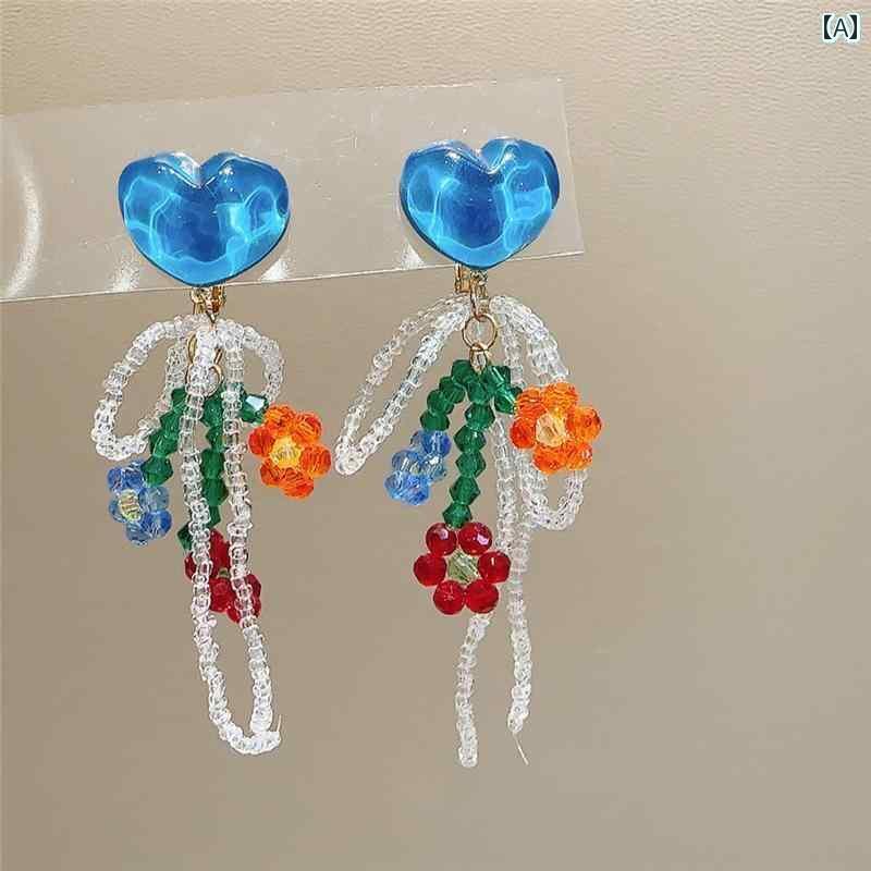 アクセサリー 女子 キッズ 子供 子供 小さめ 女子 イヤリング年 花 タッセル イヤリング ピアス い 女..