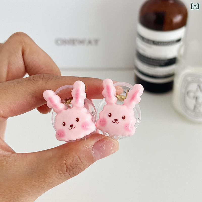 2 パック かわいい ピンク 子豚 クリップ かわいい ヘア クリップ プリンセス ヘア アクセサリー 女の..