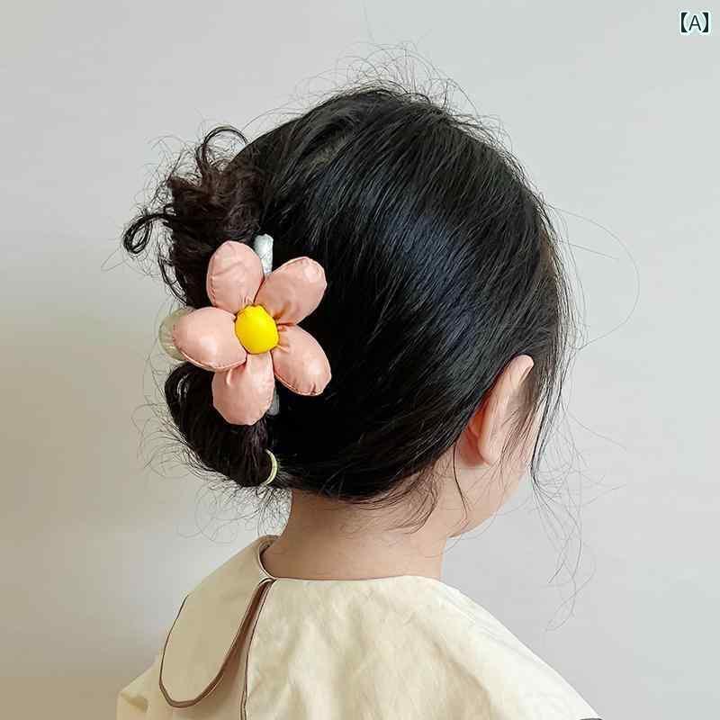 ヘアーアクセサリー 女子 キッズ 子供 太陽 花 クリップ 女子 バック ヘア クリップ かわいい 韓国小 ..