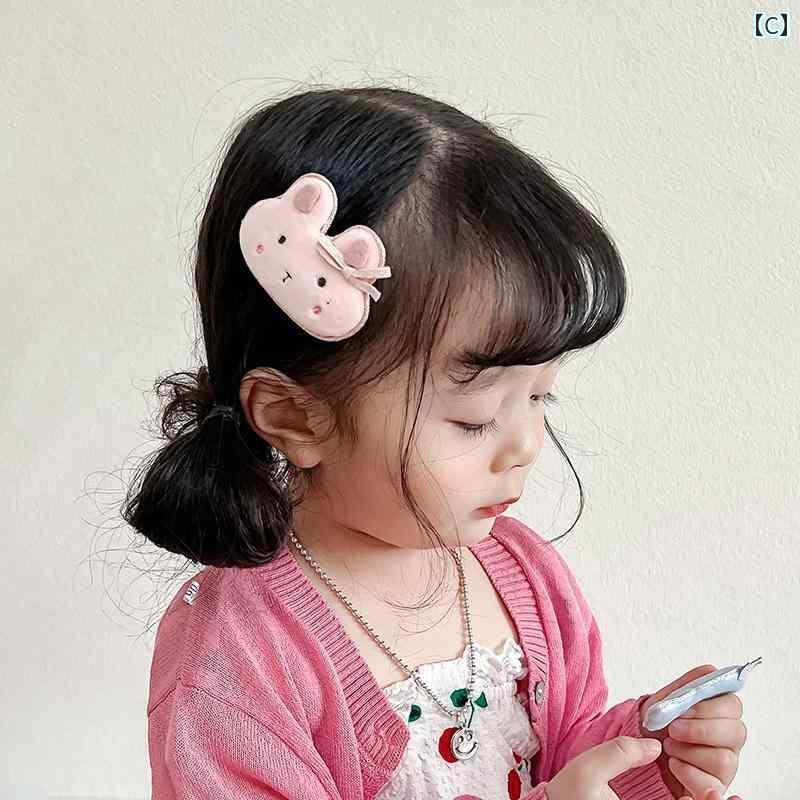 ヘアーアクセサリー 女子 キッズ 子供 生地 かわいい 小さめ 動物 ヘアピン 少女 ...