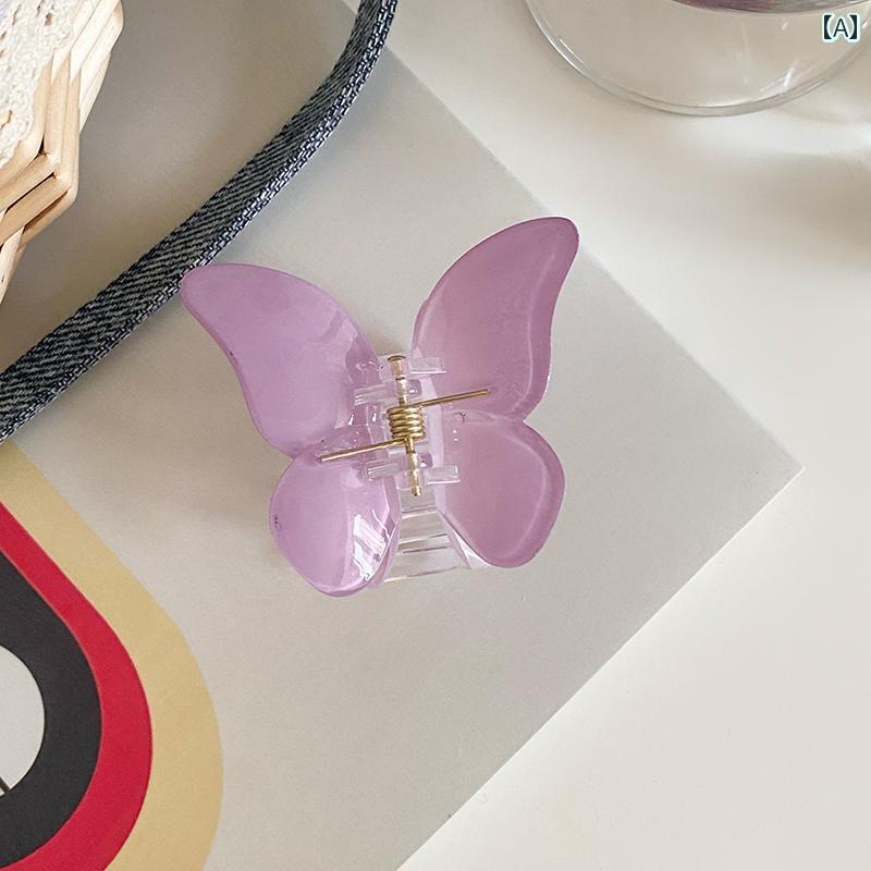 ヘアーアクセサリー 女子 キッズ 子供 ゼリー カラー バタフライ クリップ ヘア クリップ 赤ちゃん ハーフ クリップ かわいい 帽子