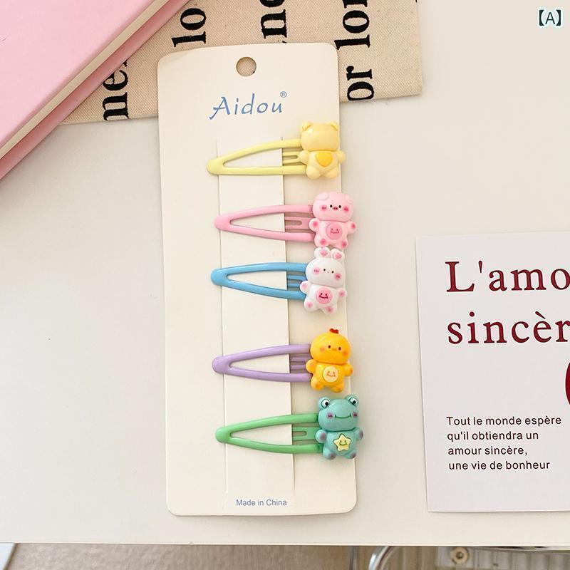 ヘアーアクセサリー 女子 キッズ 子供 髪 かわいい 女子 クリーム かわいい スター型 クリップ 女子 サ..