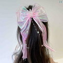 マーメイド ピンク リボン ヘアピン 子供 特大後頭部 ストリーマー パール 光沢 髪 カーソン フェアリー ヘア アクセサリー レディース