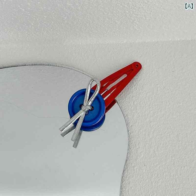 子供 カラー コントラスト ボタン ヘア クリップ 女 赤ちゃん キャンディカラー BB クリップ サイド バ..