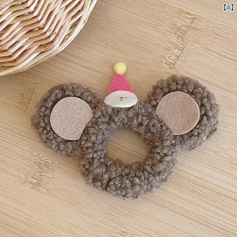 秋冬 かわいい 動物 ヘア バンド 黄 小さめ 蜂 毛 ロープ ゴム バンド 髪 傷つけません 女の子 女の子 ..