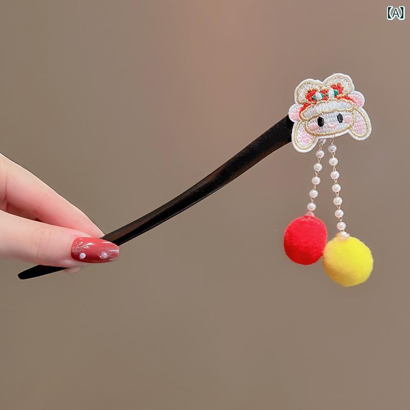 ヘアピン 馬顔スカート レトロ 漢服 帽子 女の子 女の子 ヘアピン 中国式 大晦日 生 児 ヘアピン