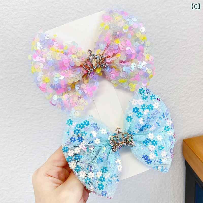 ヘアーアクセサリー 女子 キッズ 子供 スパンコール キラキラ キラキラ キラキラ ...