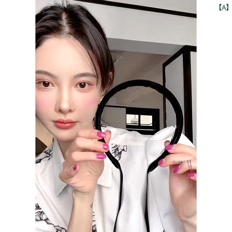 レディース ヘアアクセサリー 起毛 ヘッド バンド 後ろ 結ん 蝶 リボン フレンチ レトロ ヘッド バンド