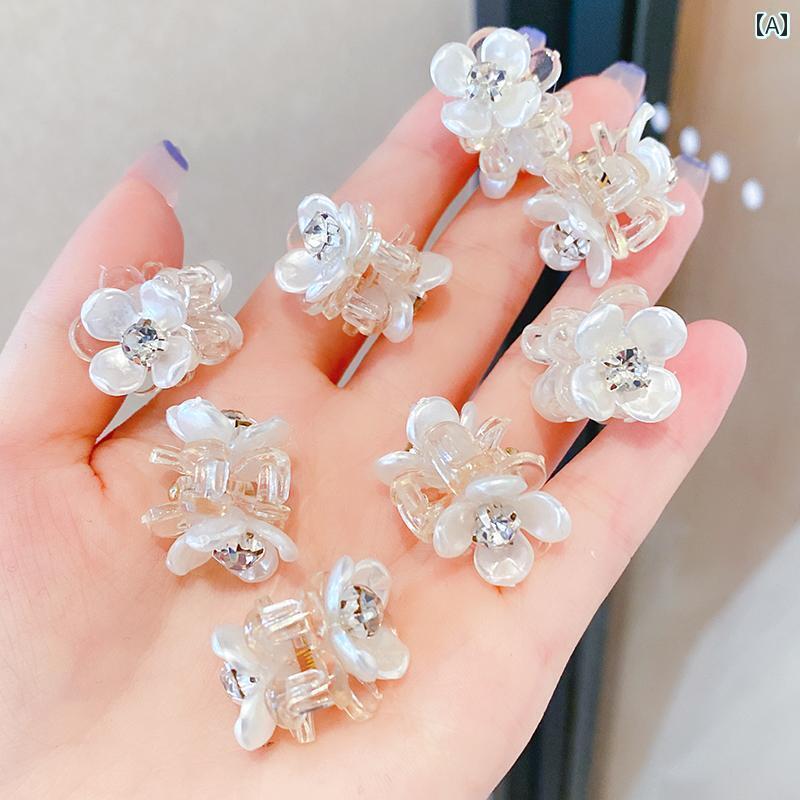 ヘアーアクセサリー 女子 キッズ 子供 夏 花 小さめ クリップ 子供 かわいい 前髪 クリップ ヘア クリ..