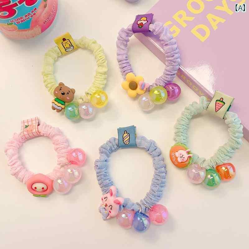 子供 かわいい ヘア ロープ 韓国 ヘア アクセサリー 赤ちゃん 髪 傷つけません ストレッチ ゴム バンド..
