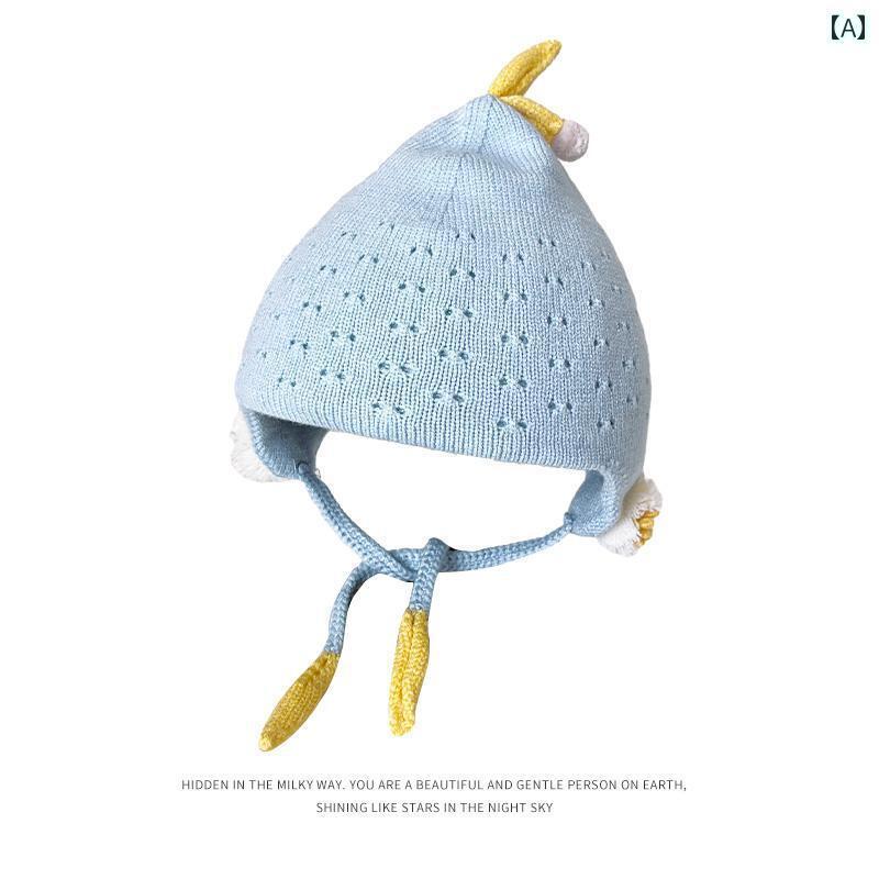 帽子 キッズ 子供 男の子 女子 秋冬 プルオーバー 幼児 ニット ウール かわいい 赤ちゃん 暖かい 耳