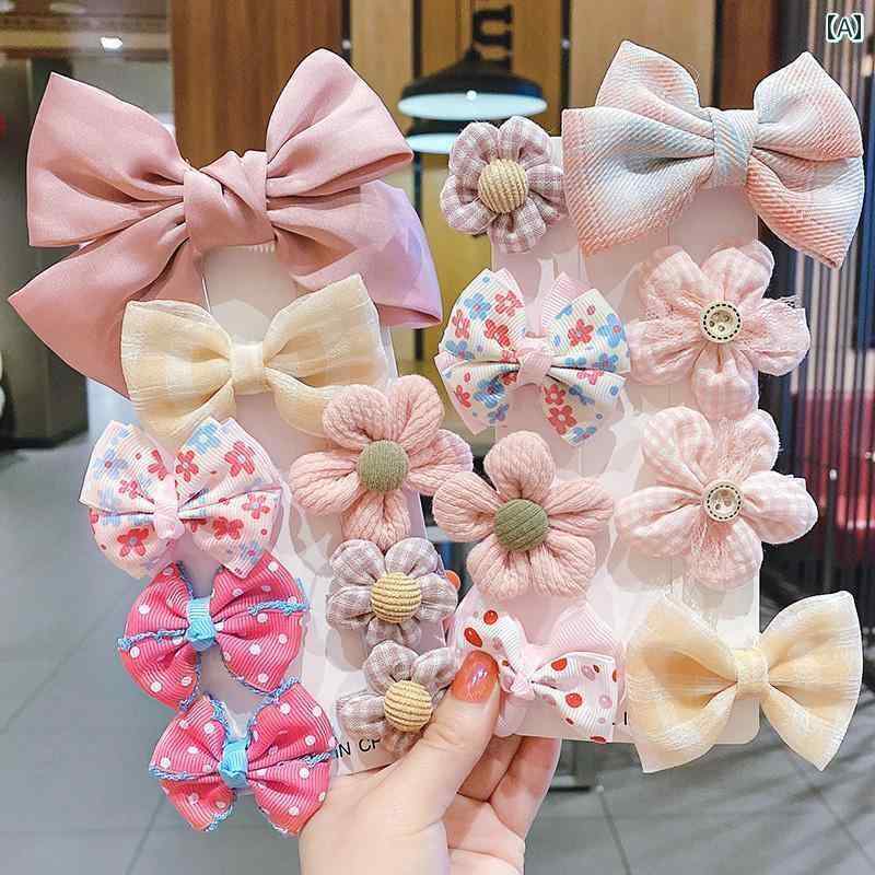 ヘアーアクセサリー 女子 キッズ 子供 韓国 ヘアピン リボン 頭飾り 花 ベビー ヘアピン かわいい 女子 女子 女子 クリップ プリンセス ヘア アクセサリー
