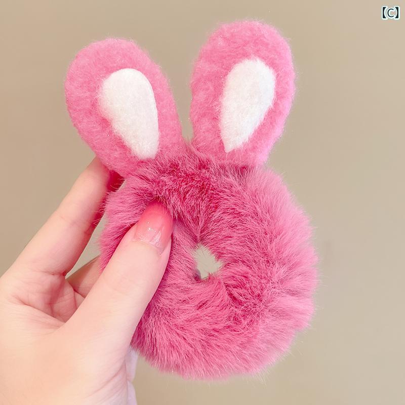 ヘアーアクセサリー 女子 キッズ 子供 かわいい ぬいぐるみ バニー 耳 ヘア バンド...