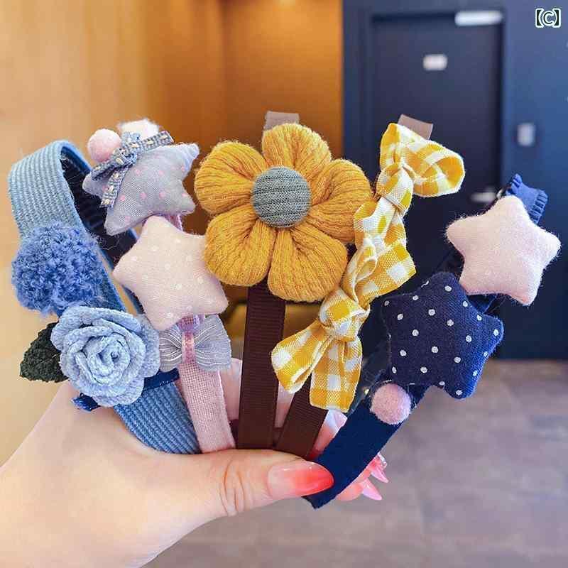 ヘアーアクセサリー 女子 キッズ 子供 韓国 髪に 強い 滑りにくい 髪 ヘッド バン...