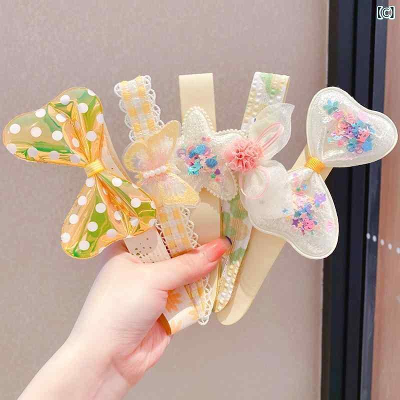 ヘアーアクセサリー 女子 キッズ 子供 ヘア バンド 夏 ポスト 面ファスナー ヘッド...
