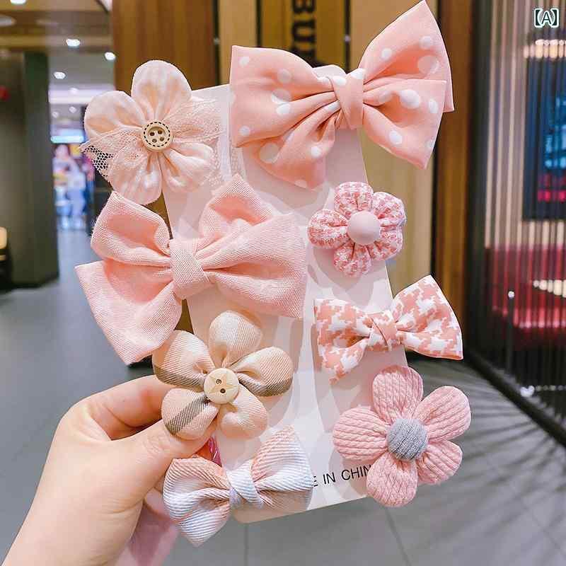 韓国 子供 ヘアピン リボン かわいい プリンセス 髪 傷つけません ヘアピン 女の子 女の子 女の子 クリップ ベビー フラワー ヘッド ドレス