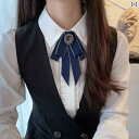 オフィス 制服 レディース 小物 清潔感 襟 花 蝶 ネクタイ シャツ 青 赤 ヘッド フラワー ブローチ