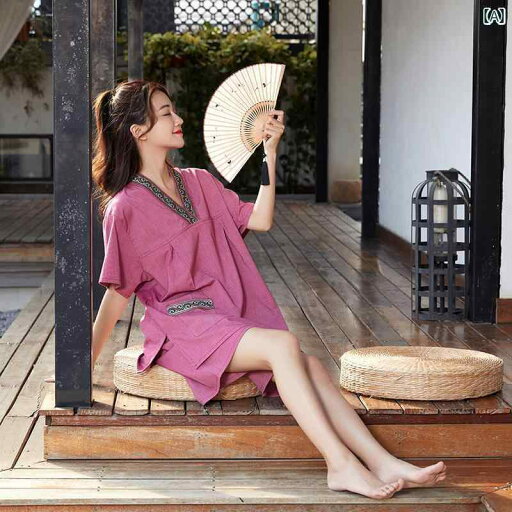 サウナ服 温泉 旅行 リラクゼーション 綿 プルオーバー Vネック メンズ レディース マッサージ 入浴 美容 バス サイズ サウナ服 温泉 旅行 リラクゼーション 綿 プルオーバー Vネック メンズ レディース マッサージ 入浴 美容 バス サイズ