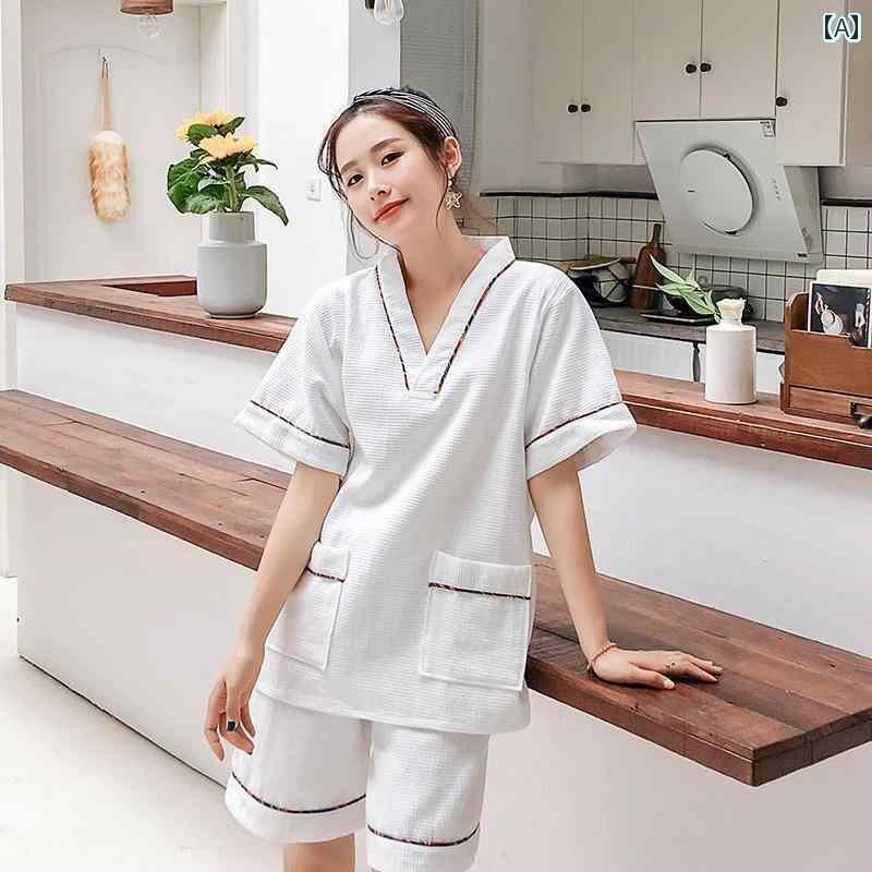 サウナ服 温泉 旅行 リラクゼーション レディース 綿 綿 カップル 綿大きいサイズ 温泉 風呂 新