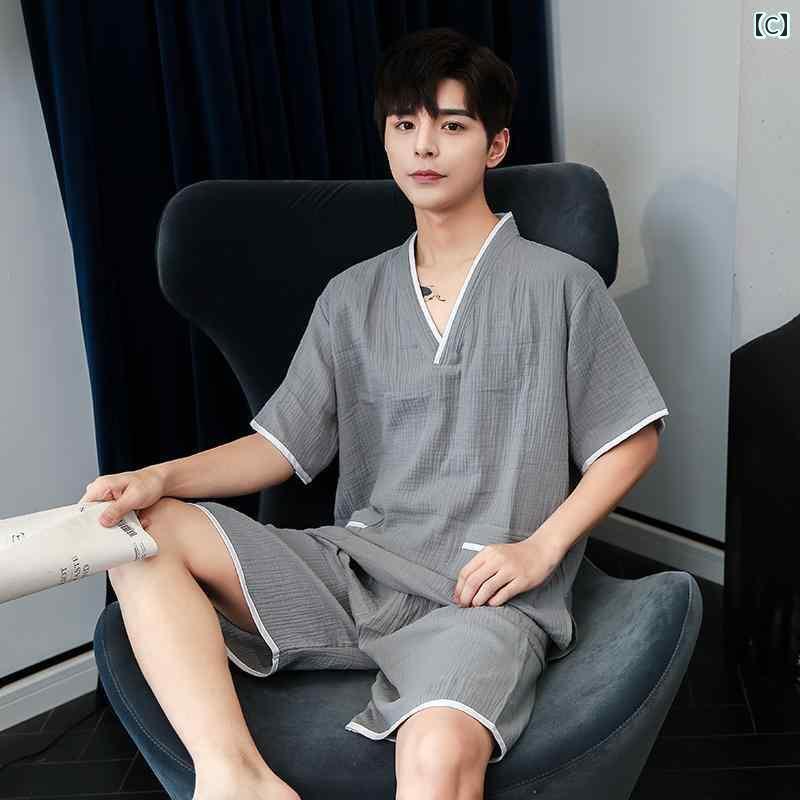 サウナ服 温泉 旅行 リラクゼーション レトロ 綿 スウェット スチーマー 二層 ガーゼ マッサージ フットマッサージ バス 大きいサイズ メンズ レディース カップル 綿