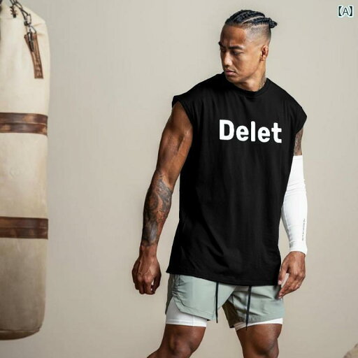メンズ 夏 トレーニング ノースリーブ Tシャツ ゆったり アメリカン ストレッチ フィットネス スポーツ トップスス メンズ 夏 トレーニング ノースリーブ Tシャツ ゆったり アメリカン ストレッチ フィットネス スポーツ トップスス
