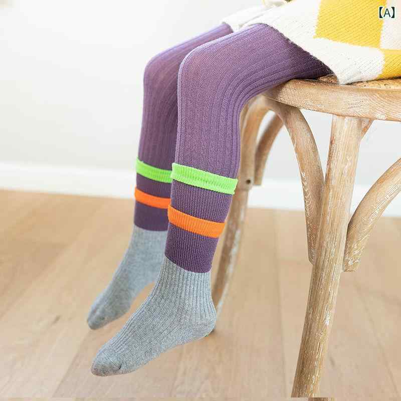 子供服 女の子 キッズ かわいい おしゃれ レギンス 春秋 韓国 スタイリッシュ アウターウェア カラフル 綿 トレンディ 秋 パンスト