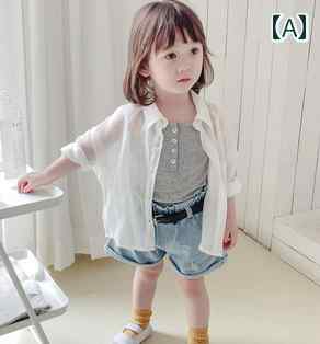 子供服 女の子 キッズ かわいい おしゃれ 日焼け防止 夏 韓国 快適 シャツ 薄手 涼しい 涼しい 涼しい 涼しい 赤ちゃん 薄手 涼しい 涼しい 涼しい 涼しい カーディガン