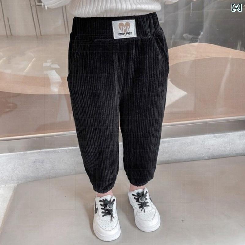 子供服 女の子 キッズ かわいい おしゃれ 秋冬 カジュアル スポーツ ベビー 起毛 厚手 冬 コーデュロイ レギンス