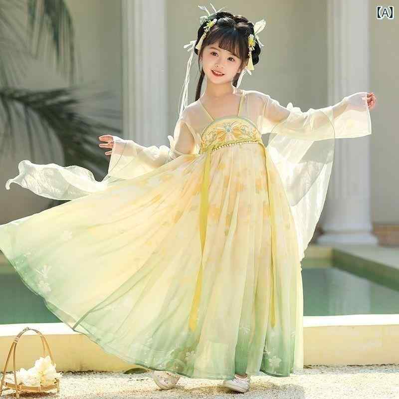 子供服 女の子 キッズ かわいい おしゃれ 韓 スーパー フェアリー 中国 レトロ 衣装 レトロ 夏 中秋 祭..