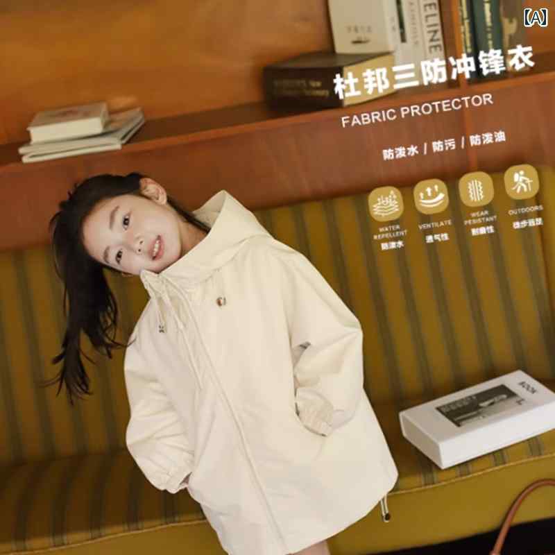 子供服 女の子 キッズ かわいい おしゃれ ジャケット 春秋 ベビー 韓国 屋外 フード トップス