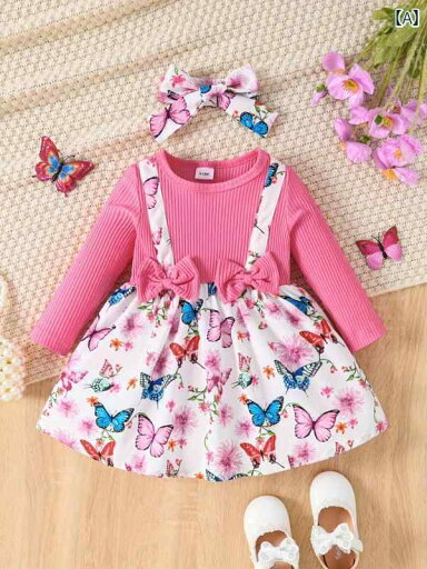 子供服 女の子 キッズ かわいい おしゃれ 幼児 少女 赤ちゃん 春秋 リボン フェイク セットアップ プリント 長袖 韓国 子供服 女の子 キッズ かわいい おしゃれ 幼児 少女 赤ちゃん 春秋 リボン フェイク セットアップ プリント 長袖 韓国
