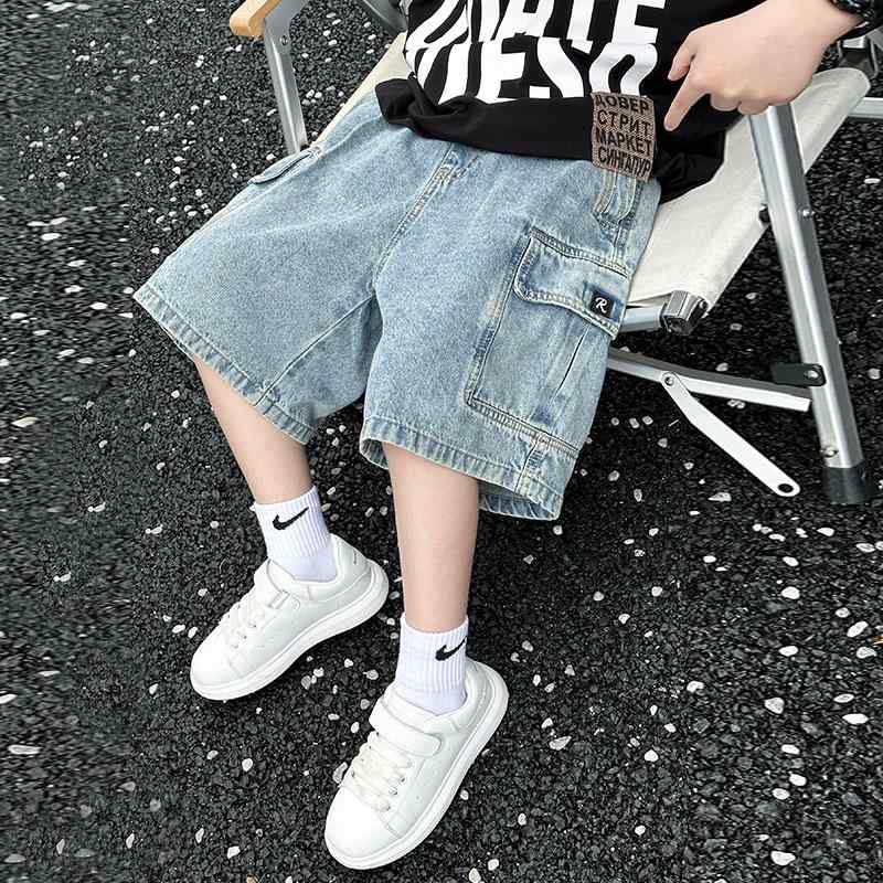 楽天おうち健康生活デニム パンツ 男の子 ボーイズ 子供 カジュアル 夏 薄手 涼しい ショート 夏 ジーンズ 夏 トレンド
