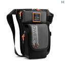 ヒップバッグ メンズ バイク サイクリング レッグ 防水 ナイロン 布 カジュアル スポーツ ウエスト マルチポケット グレー ブラック ブルー ファスナー