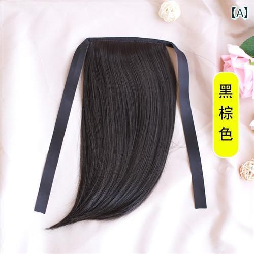 ウィッグ ポニーテール つけ毛 クリップ レディース かつら ヘアアレンジ 自然 ロング 軽量 涼しい ストレート
