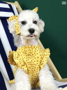 犬服 ドレス ワンピース ドッグウェア かわいい おしゃれ ペット夏 イエロー ピンク レッド 小型犬