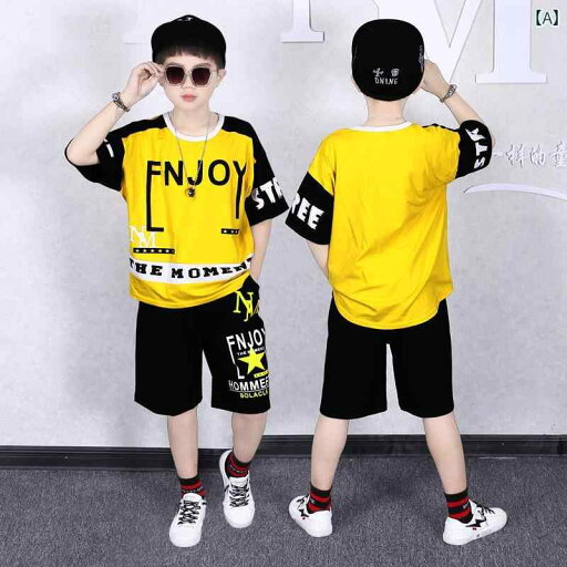 セットアップ キッズ 上下セット ファッション 子供 男の子 春夏 半袖 カジュアル Tシャツ ショートパンツ 韓国 イエロー ホワイト ブラック セットアップ キッズ 上下セット ファッション 子供 男の子 春夏 半袖 カジュアル Tシャツ ショートパンツ 韓国 イエロー ホワイト ブラック