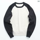 トップス メンズ レディース ラグラン コットン ラウンドネック スウェット シャツ レトロ 秋 グレー ブラック